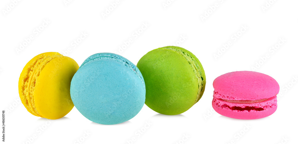 macaroons isolated on white background macaroons isolated on white background
