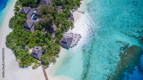 Glimpse of the Maldives aerial view of Adaaran Club Rannalhi, Maldives