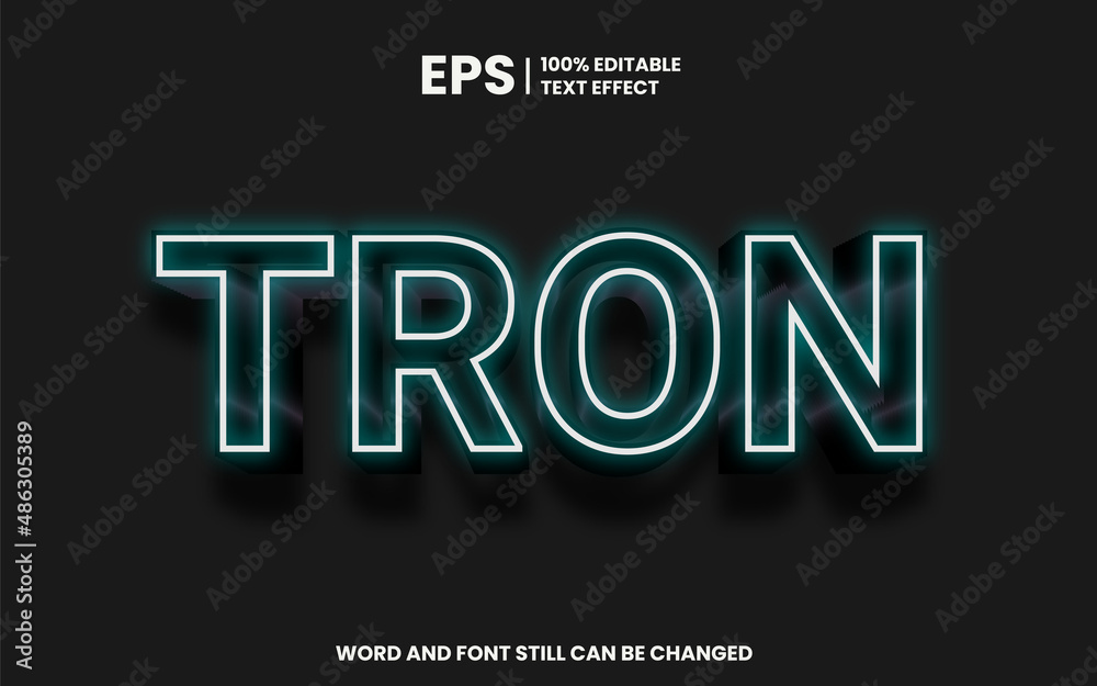 Text Effect Tron