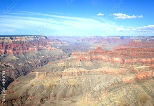 Aerial view Grand canyon state country national park. Incredible mountains landscape. © OLENA