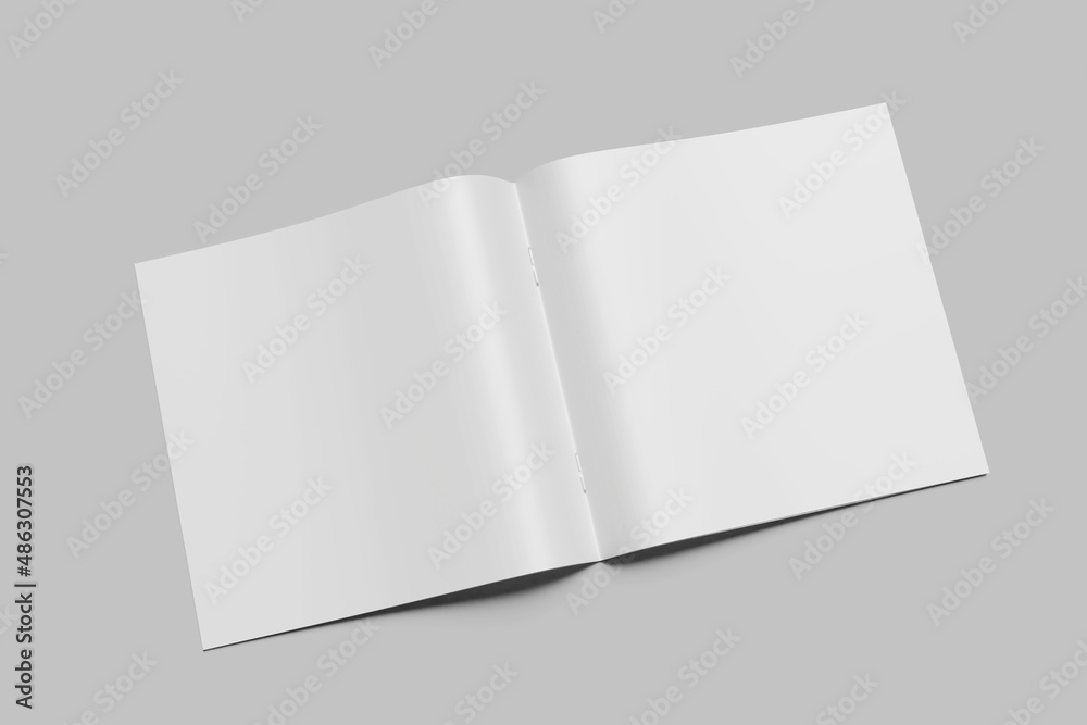 Paper White / Blank Square Magazine Mockup Paper White / Blank Square Magazine Mockup