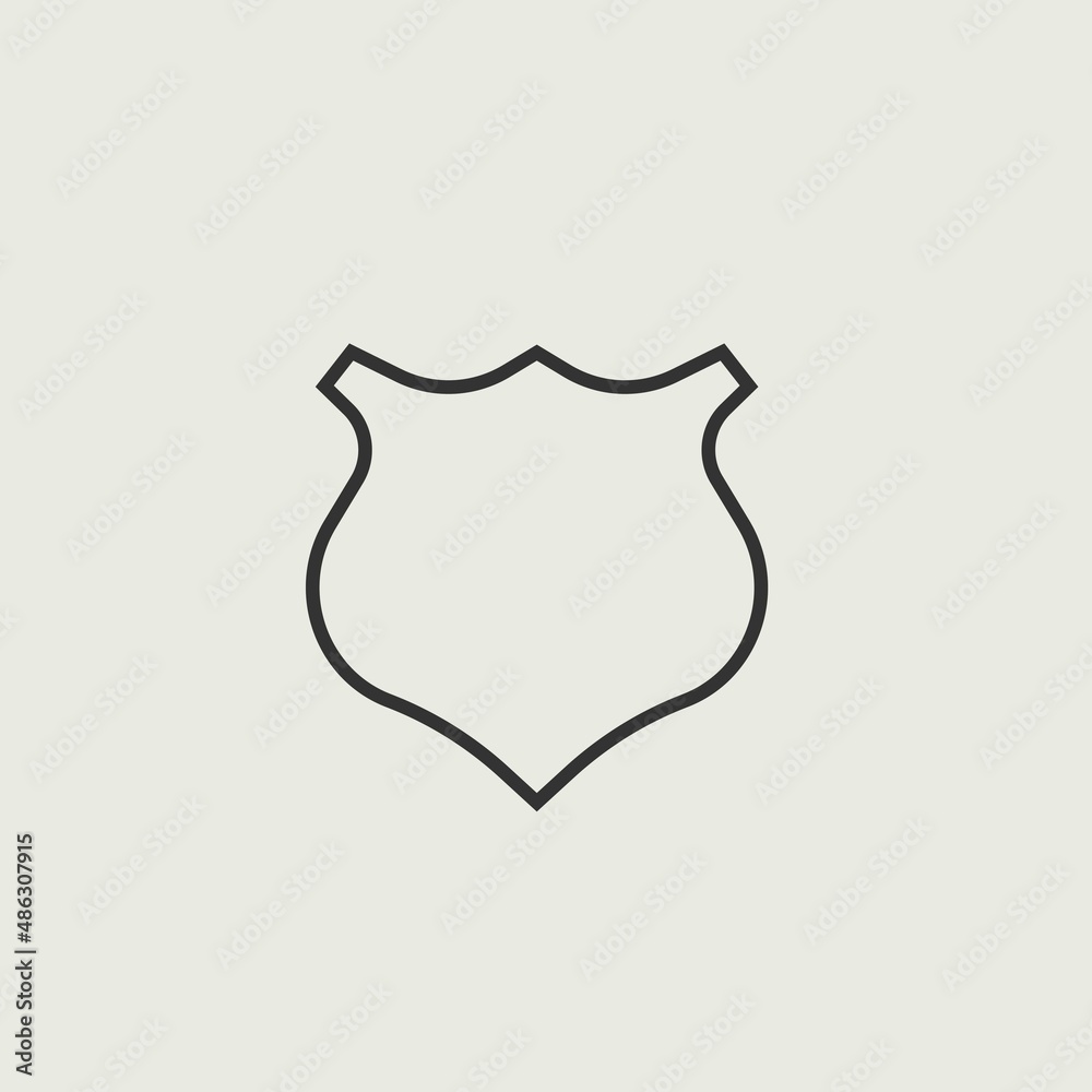 Badge vector icon illustration sign Badge vector icon illustration sign