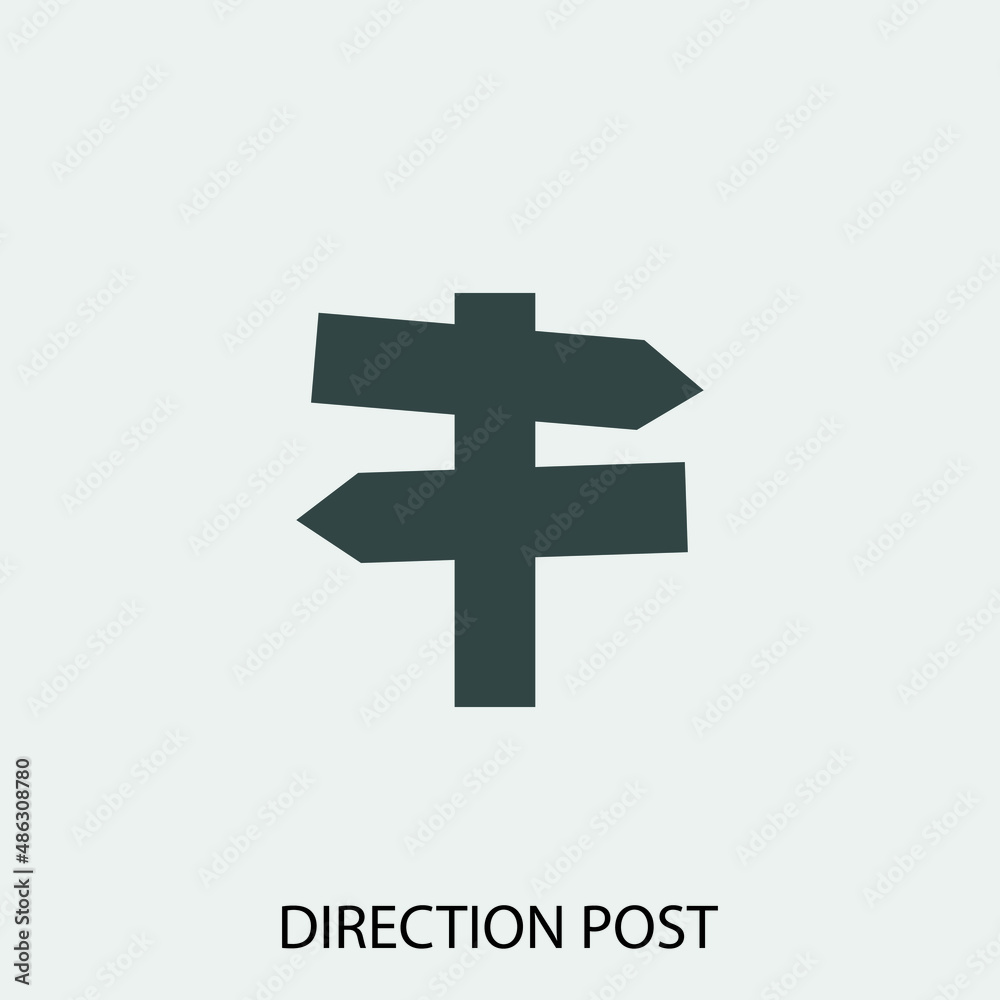 Direction vector icon illustration sign Direction vector icon illustration sign