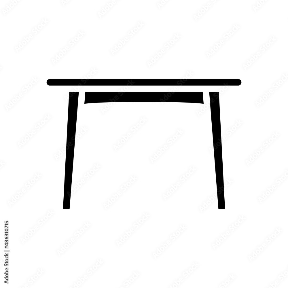 table dinning glyph icon vector. table dinning sign. isolated contour symbol black illustration table dinning glyph icon vector. table dinning sign. isolated contour symbol black illustration