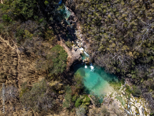 Cascadas de Comala, en Chiquilistlan, Jalisco, Mexico photo