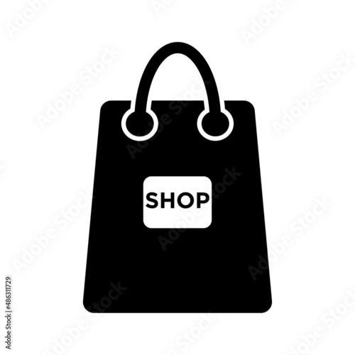 Shopping bag logo vector design template.