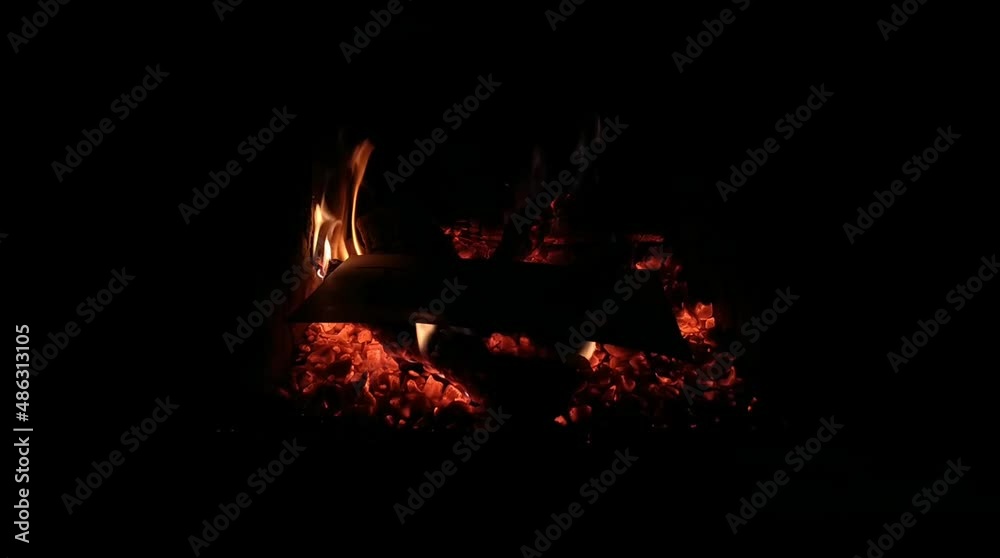Burning tax paper in the fireplace Burning tax paper in the fireplace