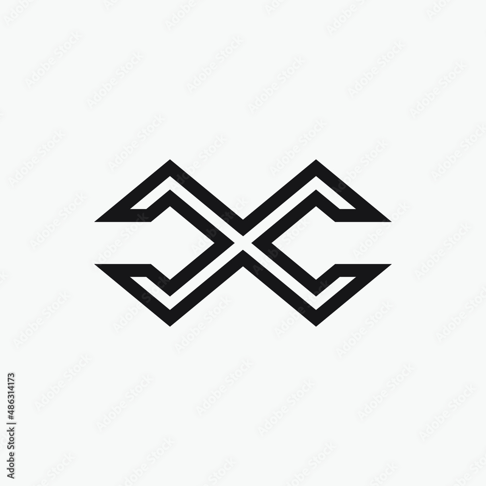 Initial letter X monogram logo. Initial letter X monogram logo.