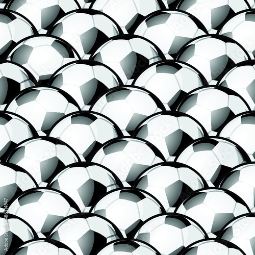 Seamless pattern with football soccer ball vector digital paper design. Ideal for wallpaper, cover, wrapper, packaging, fabric design and any kind of decoration.