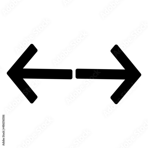 editable arrow icon with black and white style  Arrows icons. Web page and mobile application forward refresh and return symbols  modern minimal arrows