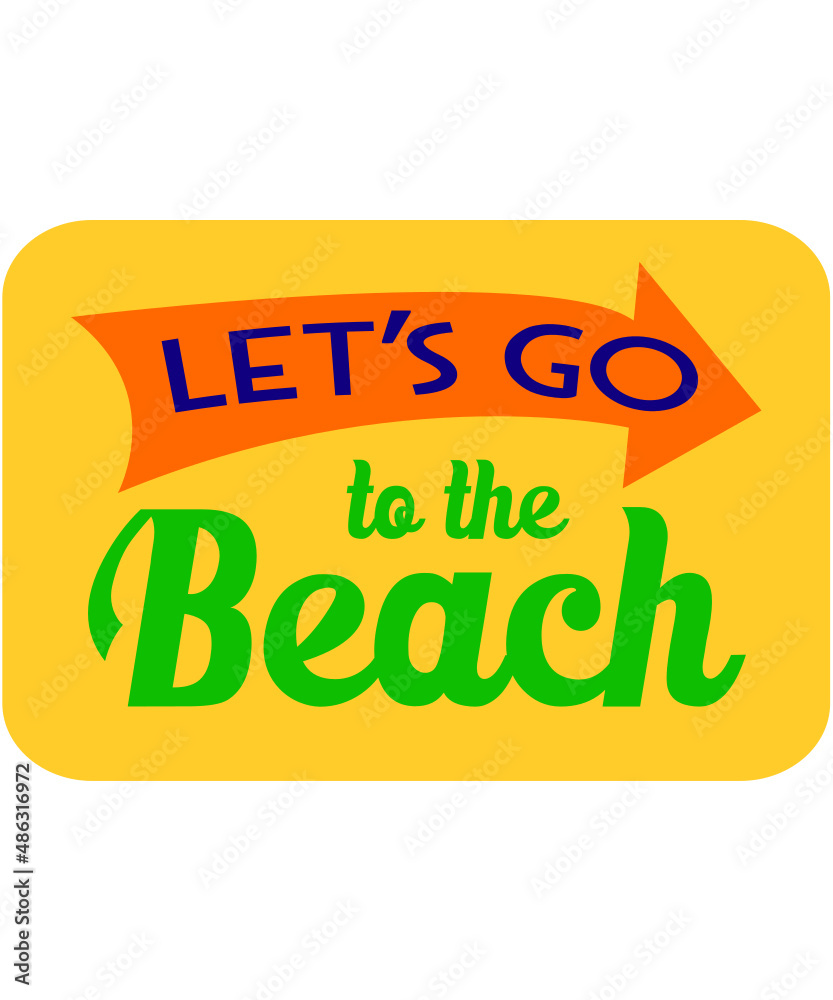 Fototapeta premium Let's go Beach