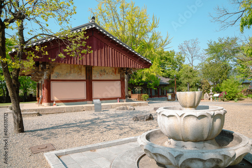 Bunhwangsa temple at spring in Gyeongju, Korea photo