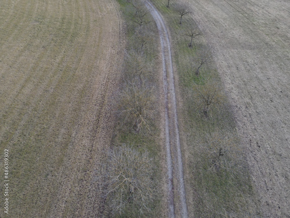 Naklejka premium Feldweg Ötlingen