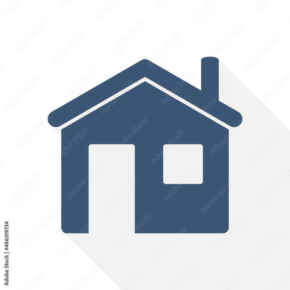 Simple editable home, house vector icon, flat design real estate concept illustration easy to edit Simple editable home, house vector icon, flat design real estate concept illustration easy to edit