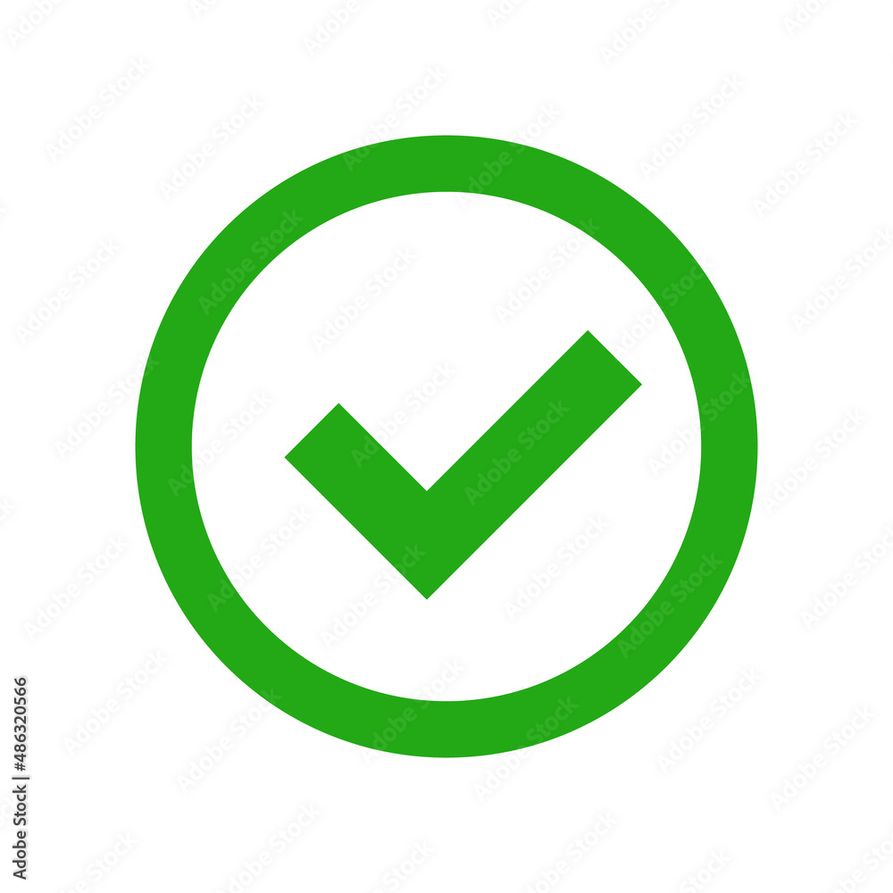 Authentication and authorization. Round check mark icon. Vectors. Authentication and authorization. Round check mark icon. Vectors.