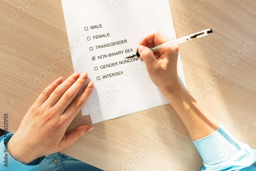 Картината върху платно gender selection