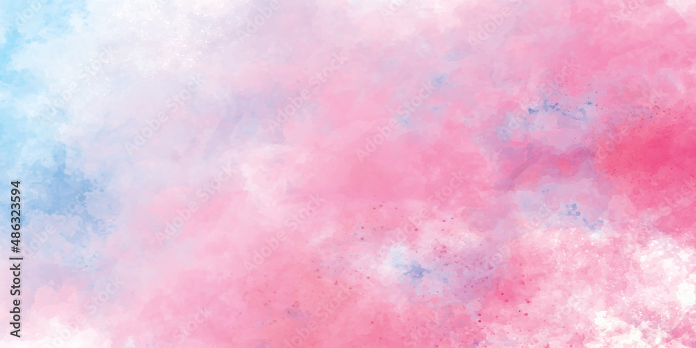 light pink, lilac and blue watercolor background diagonal gradient background. Blurry abstract gradient backgrounds. Smooth Pastel Abstract Gradient Background with pink and blue colors.