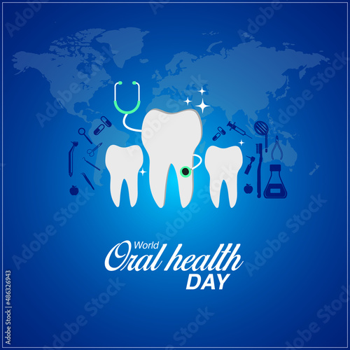 World Oral Health Day. March 20. Medical, dental and healthcare creative concept. vector illustration.