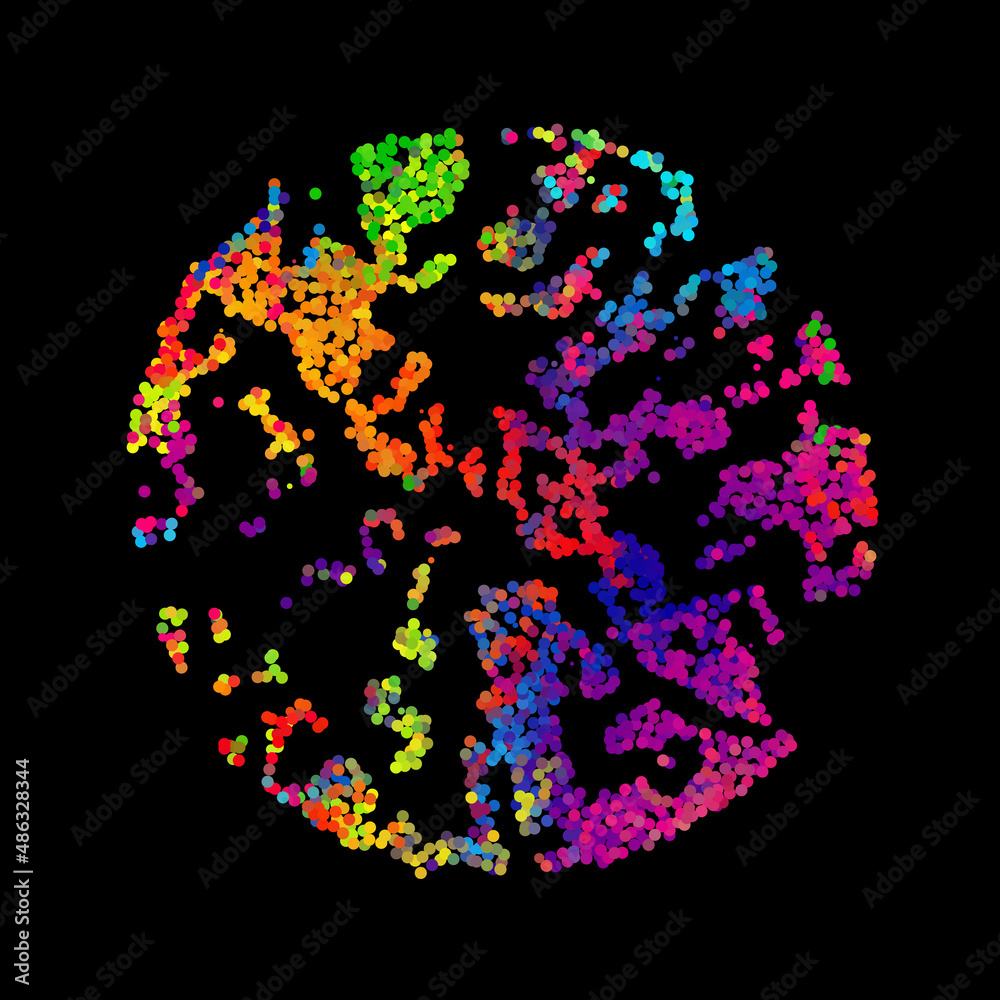 Bright abstract image in a modern style. Bright abstract image in a modern style.