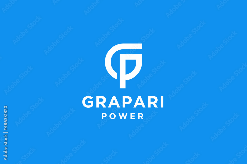 Initial letter G and P logo design vector illustration. Initial letter G and P logo design vector illustration.