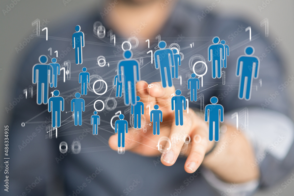 conference Digital Network and data concept