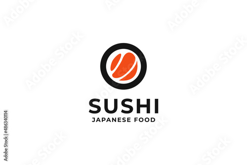 Sushi logo design vector Illustration