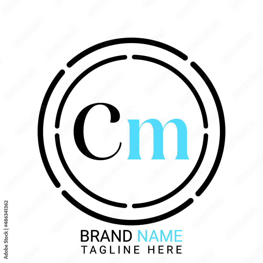 Letter Cm Logo Template Vector Design. C m circle logo design. Letter Cm Logo Template Vector Design. C m circle logo design.