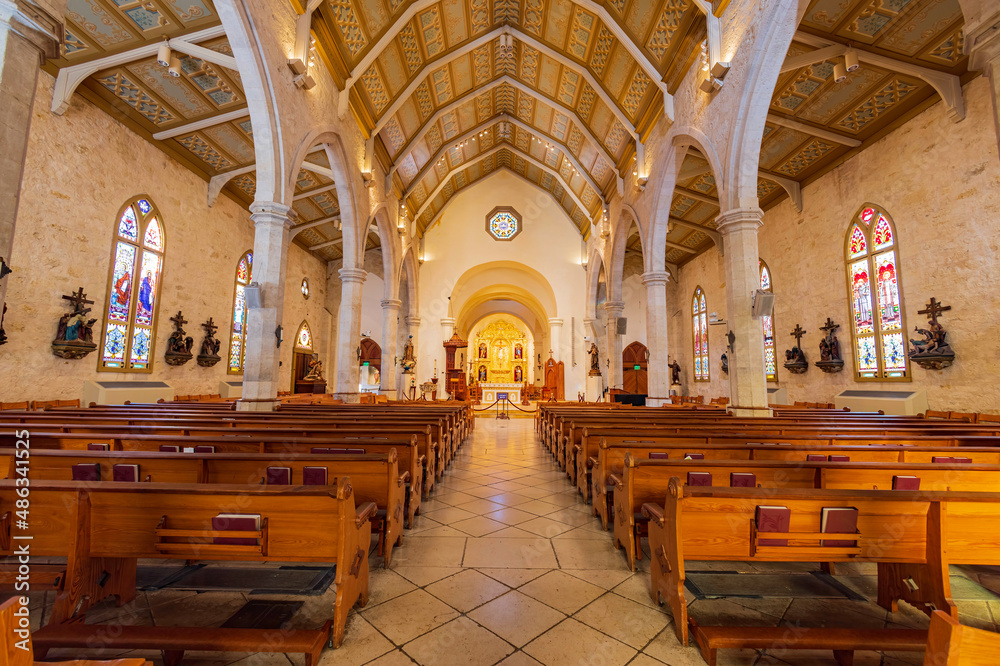 Interior view of the San Fernando Cathedral