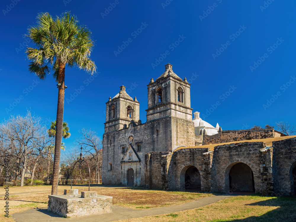 Sunny view of the Mission Concepcion Sunny view of the Mission Concepcion