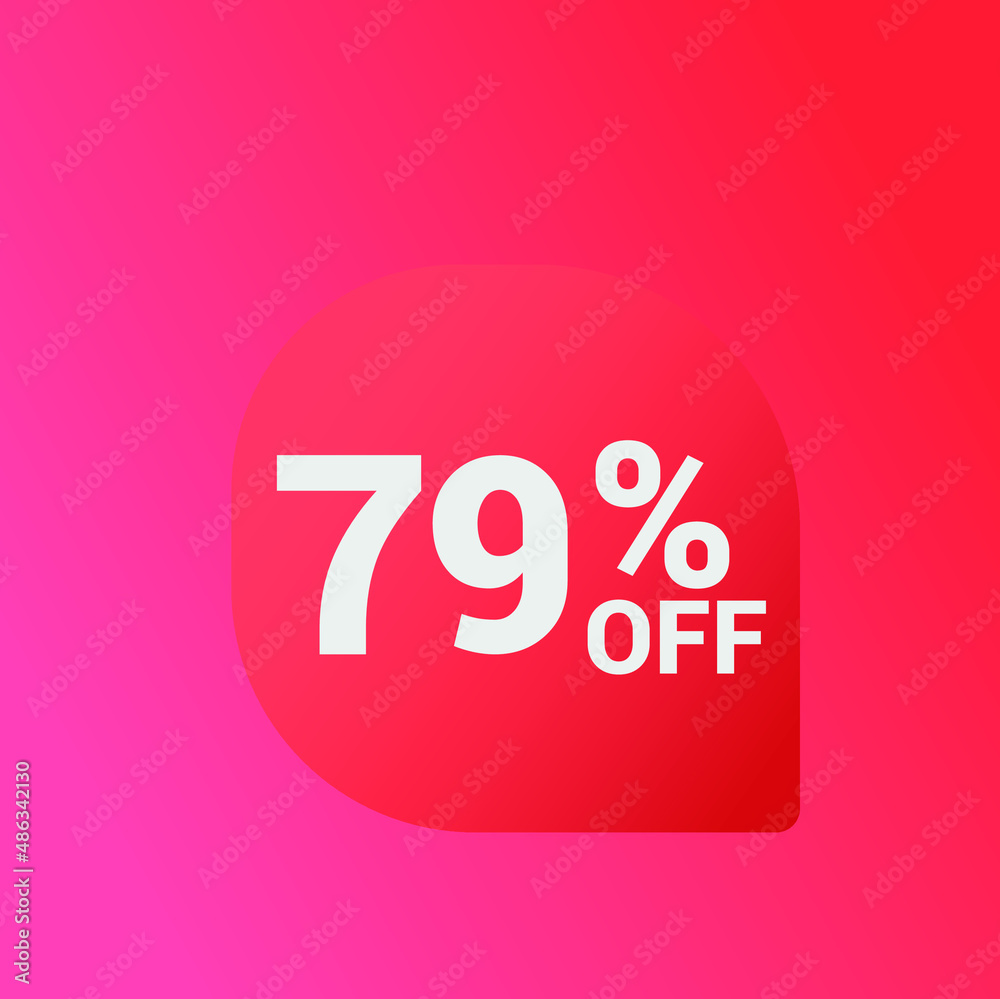 79% off Sale banner offer ad discount promotion vector banner. price discount offer. season sale promo sticker colorful background 79% off Sale banner offer ad discount promotion vector banner. price discount offer. season sale promo sticker colorful background