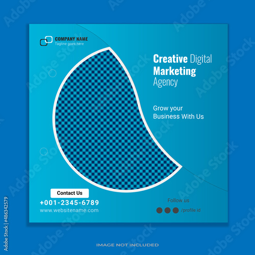 Social media post design template