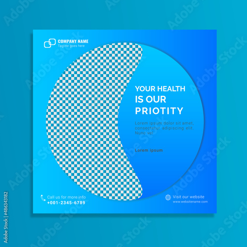 Social media post design template