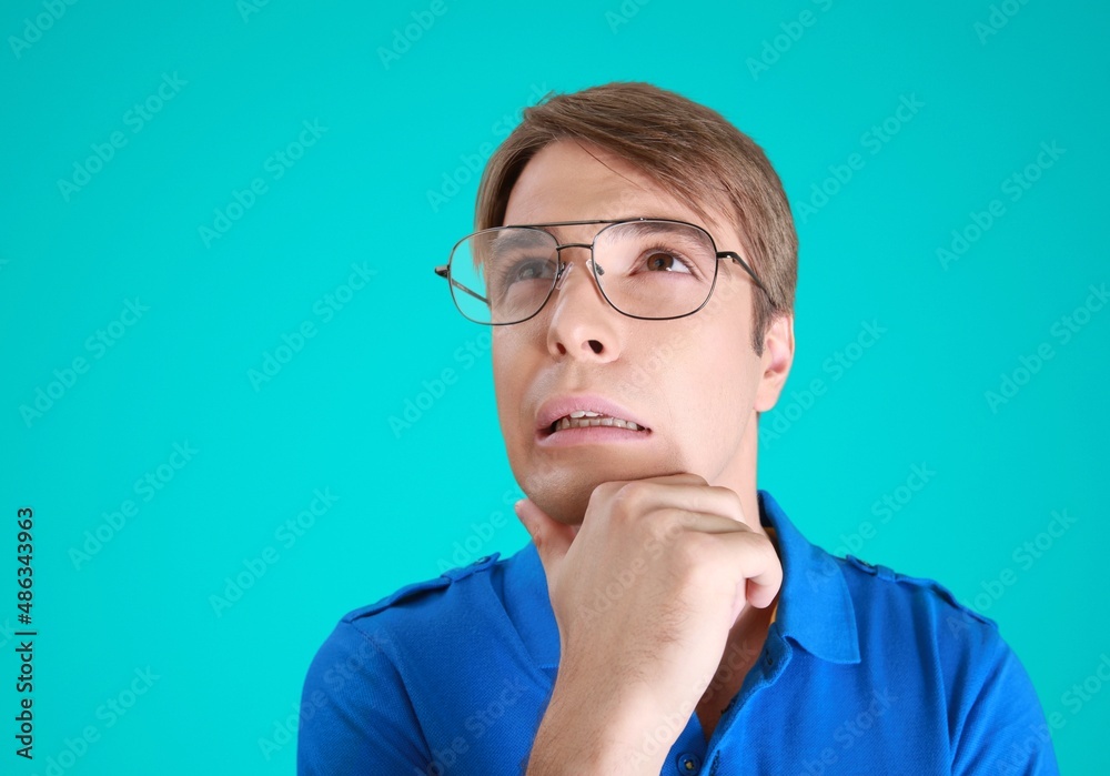A smart happy cool charming man idea genius A smart happy cool charming man idea genius