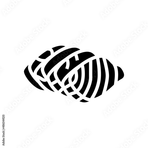 sashimi salmon glyph icon vector. sashimi salmon sign. isolated contour symbol black illustration