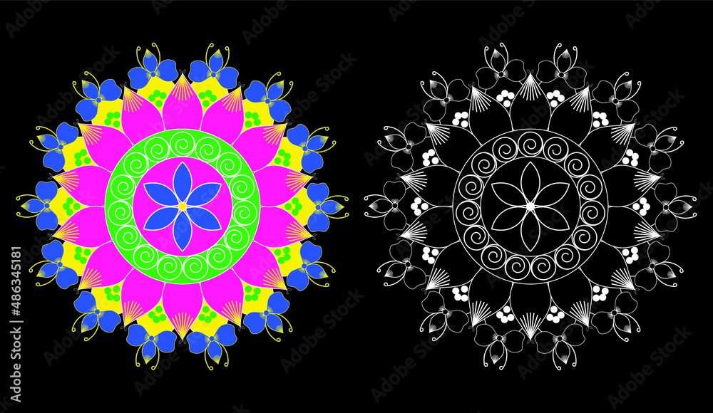 floral mandala pattern floral mandala pattern