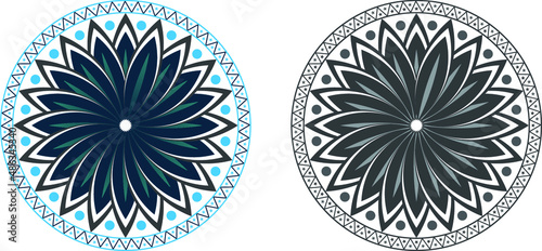 floral mandala pattern