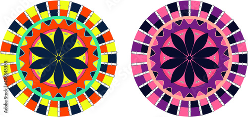 floral mandala pattern