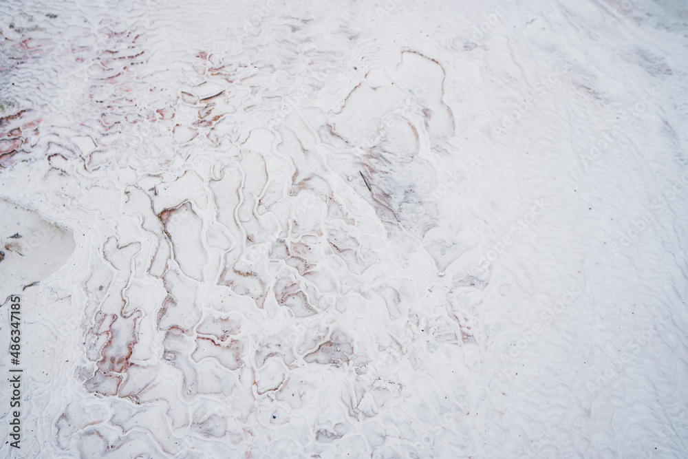 Pamukkale travertine textures.