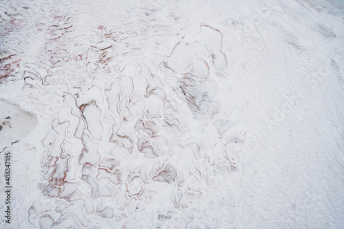 Obraz na płótnie Pamukkale travertine textures. w salonie
