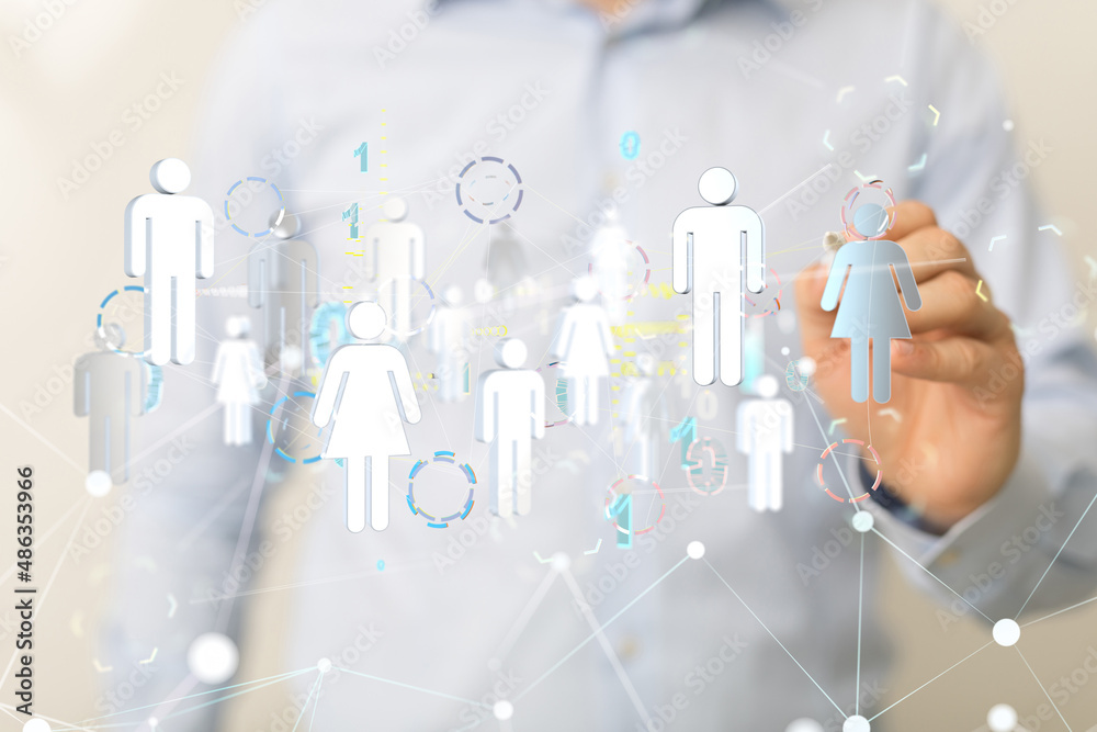 Global network. Blockchain. 3D illustration. Neural networks and artificial intelligence. Abstract Global network. Blockchain. 3D illustration. Neural networks and artificial intelligence. Abstract