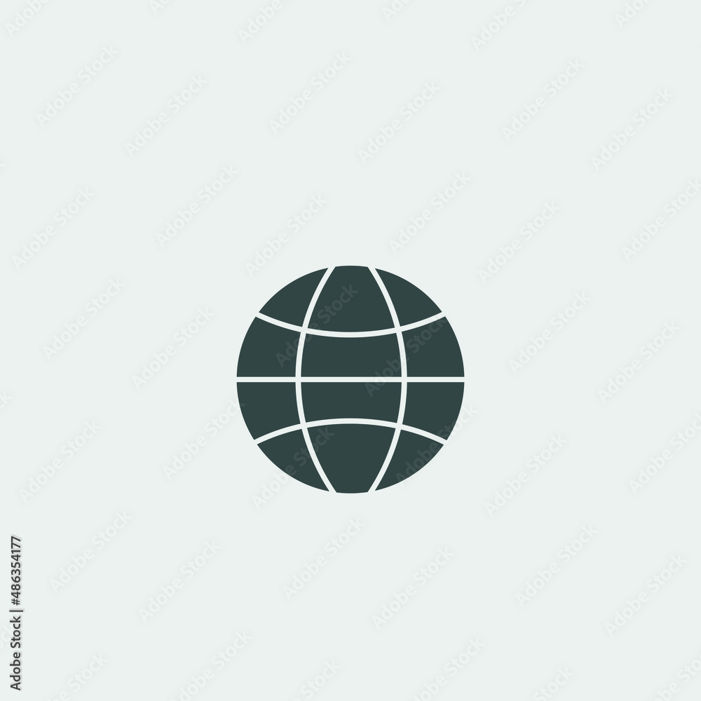 Global vector icon illustration sign Global vector icon illustration sign