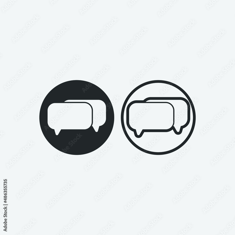 chat vector icon illustration sign chat vector icon illustration sign