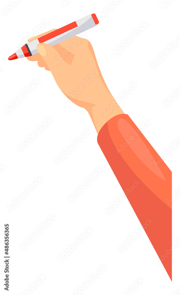 Human hand with highlight marker. Note taking concept Human hand with highlight marker. Note taking concept