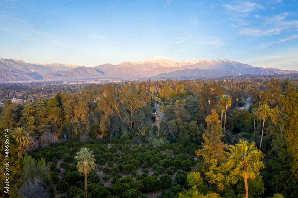 Autumn landscape with mountains