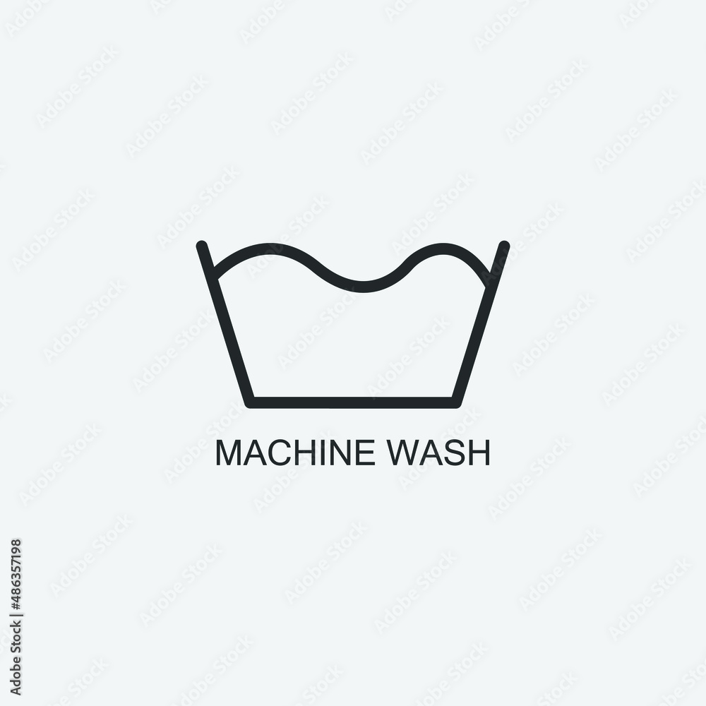Laundry vector icon illustration sign 