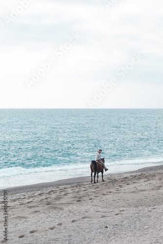 horse ride on the beach