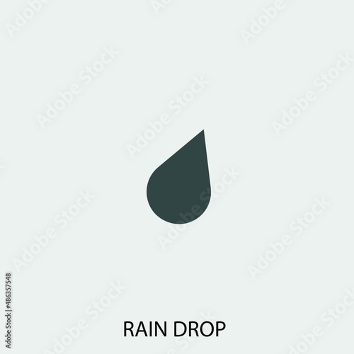 Rain_drop vector icon illustration sign