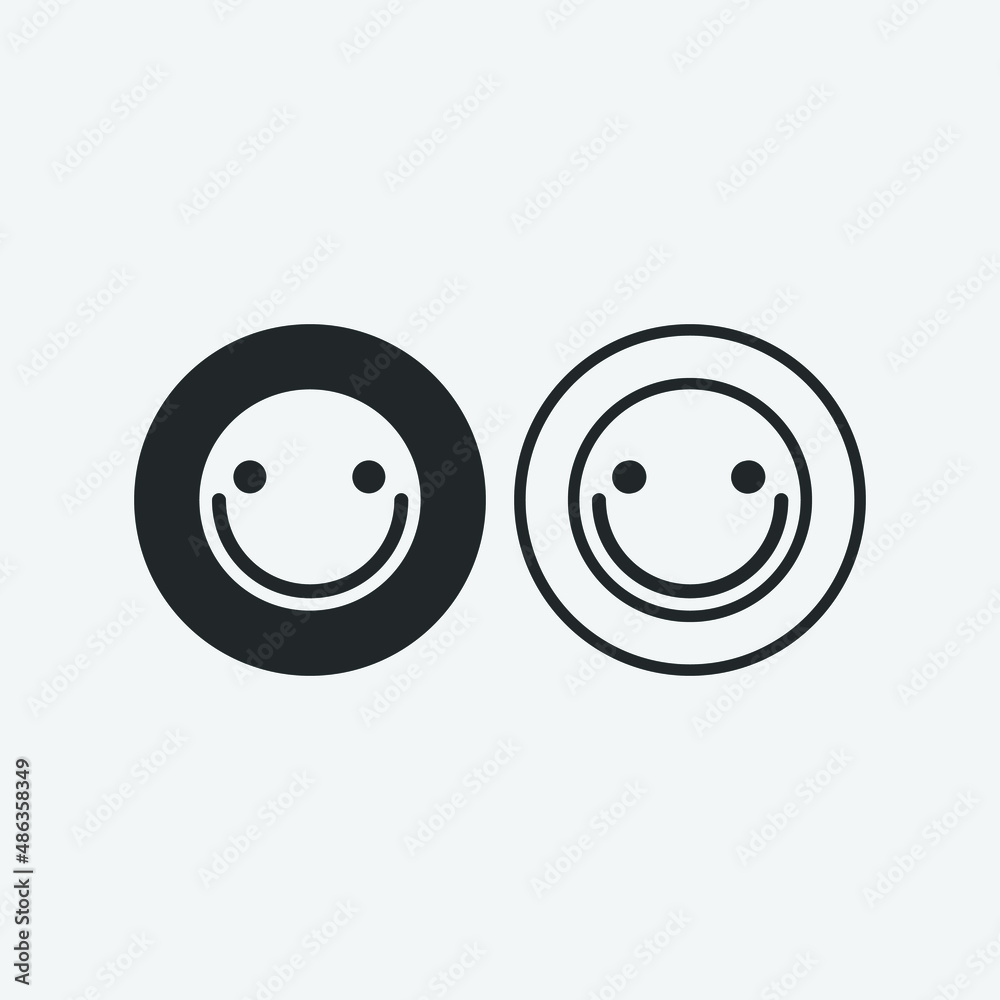 Smile vector icon illustration sign Smile vector icon illustration sign
