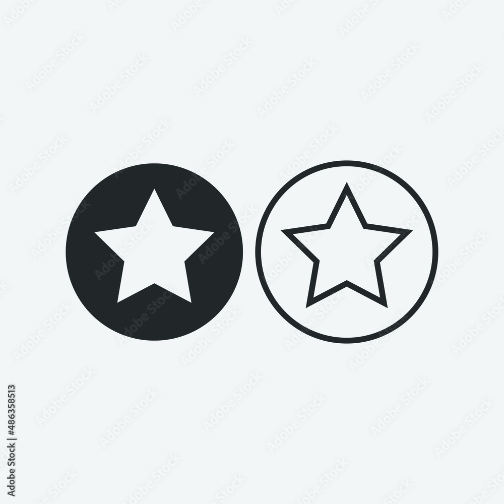 Star vector icon illustration sign Star vector icon illustration sign
