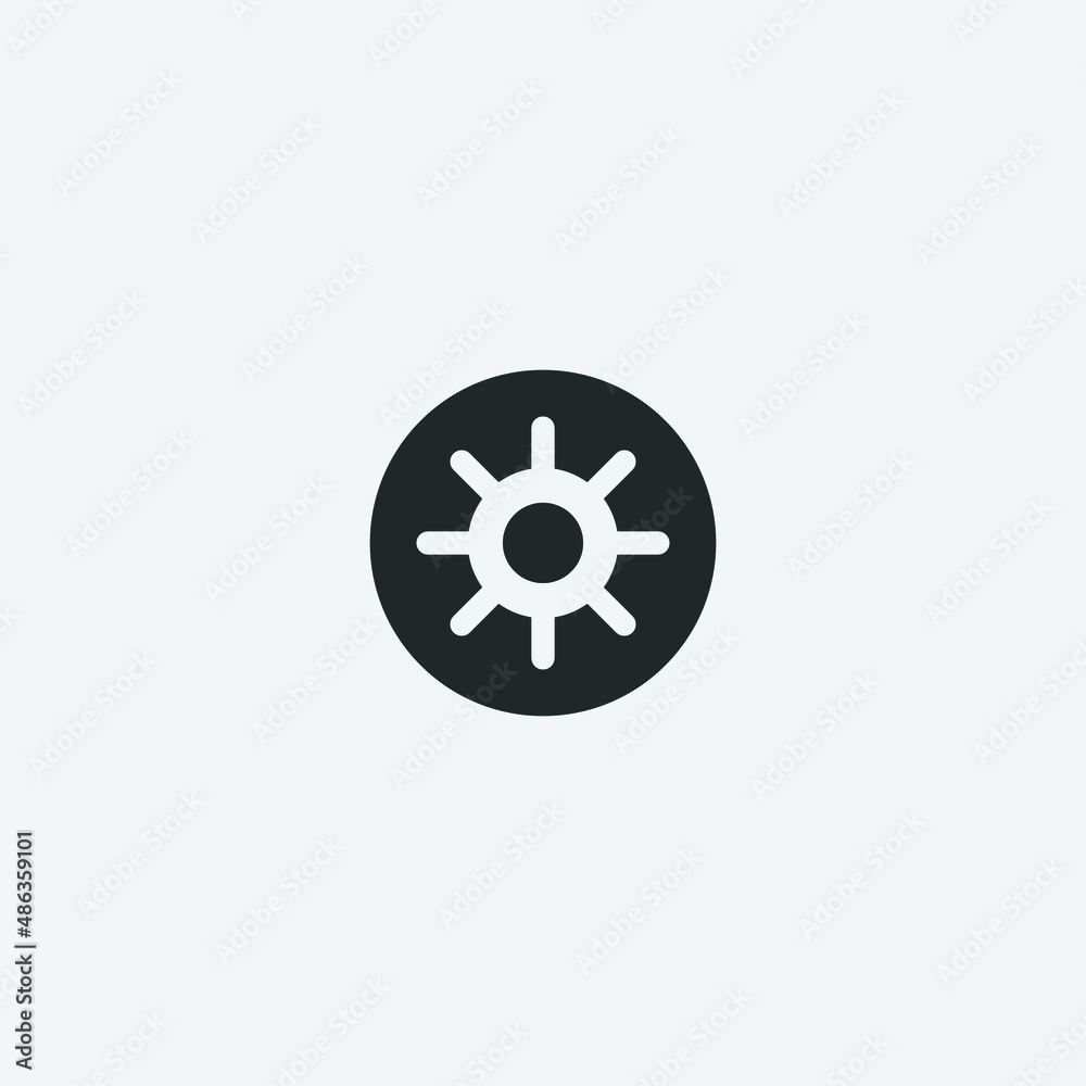Brightness vector icon illustration sign Brightness vector icon illustration sign